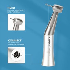 AZDENT Dental Low Speed Contra Angle Handpiece Push Button Fit FG 1.6mm Burs