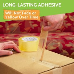 Clear Packing Sealing Tape, 3″x110 Yards, 24 Rolls, 2.5 Mil, Dispenser Refill
