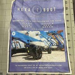Hexa Containment Tire Cover 0413BOOT Fits Most 12 To 12.5 Tires And 100 X 323