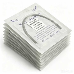 Dental Super Elastic Niti Arch Wire Round Ovoid Form Bracket Braces 10 packs