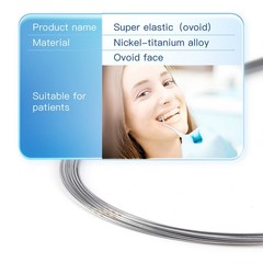 100Pcs Dental Orthodontic Arch Wire Super Elastic NiTi Round Ovoid Form 012-020
