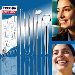 7Pcs Dental Tools Dental Pick Teeth Cleaning Tools Hygiene Kit
