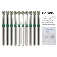 Dental Burs Diamond FG Round End Taper Football Flame Long Round Pear High Speed