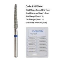 Dental Burs Diamond FG Round End Taper Cylinder High Speed Friction Grip 850 856