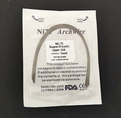 Dental Orthodontic Super Elastic Wire Niti Round Arch Wires Ovoid Form