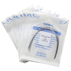 AZDENT Dental Orthodontic Heat Thermal Activated NITI Arch Wires Ovoid/Nature