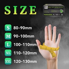 100-Count Heavy-Duty Industrial Nitrile Gloves: 8 Mil & Latex-Free (Large)