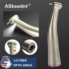 ASKEADNT 1:5 Contra Angle Electric Dental Handpiece Fiber Optic Mini Head
