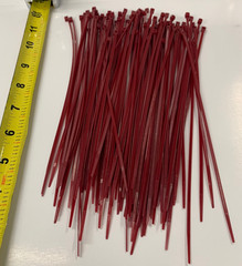 1000 pcs 8″ Air Handling Plenum Rated Cable Tie, Burgundy, 10 bags of 100