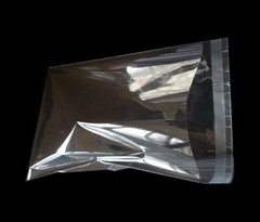Clear Resealable Recloseable Self Adhesive Cello Lip and Tape poly Plastic bags