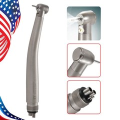 Dental High Speed LED E-generator Handpiece Standard Head 4 Spray 4H ASkeadnt sk