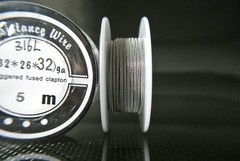 Premium Resistance Wire 316L Stainless Steel Staggered Fused Clapton 15ft (5m)
