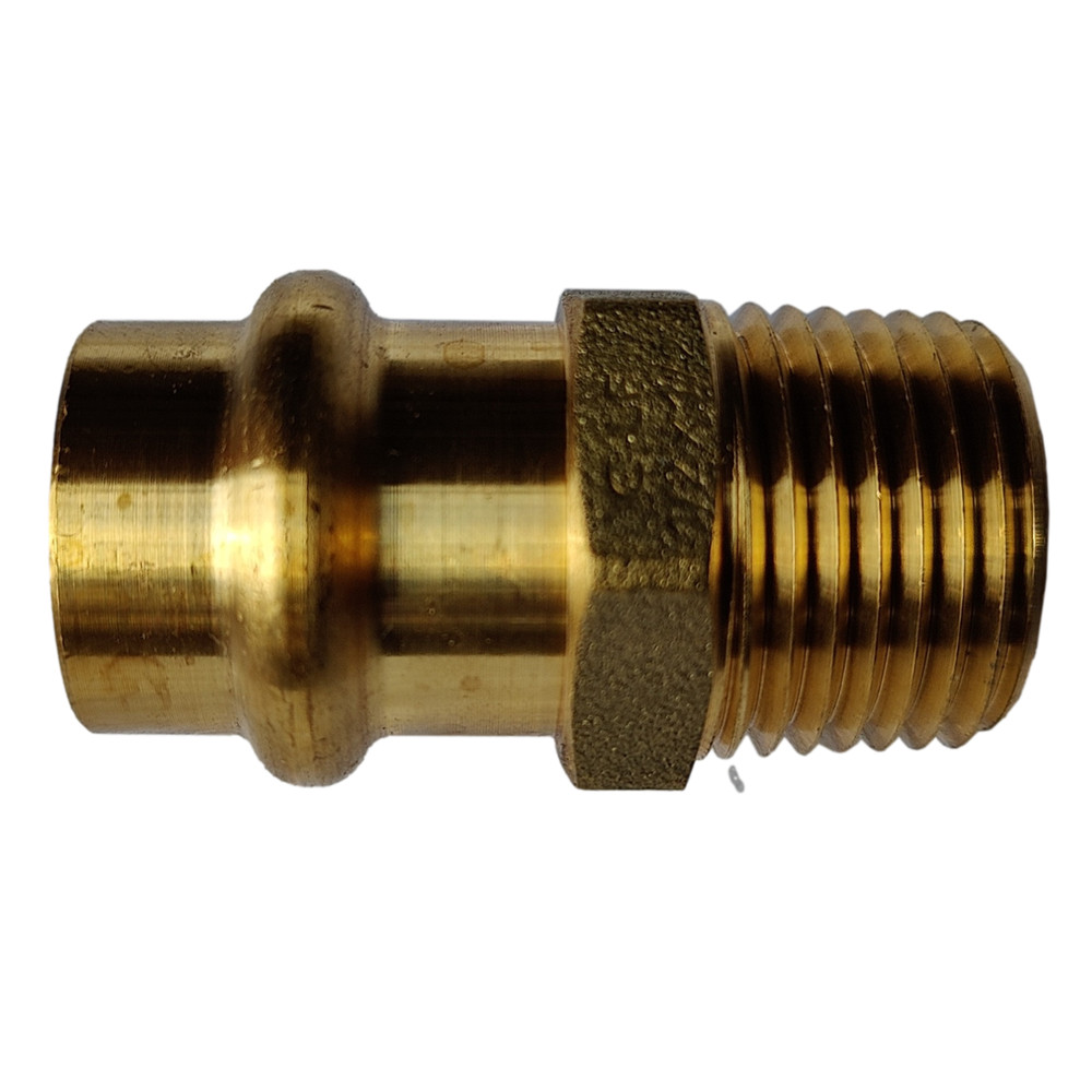 25 Pieces 1/2″ Press Male Adapter, Lead Free Brass, 1/2″ Press Fit Male