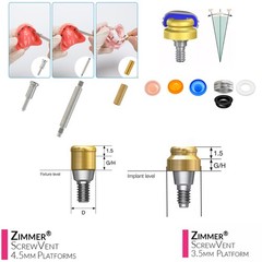 US Dental Locator Overdenture Abutment & Accessories Compatible Multiple Implant