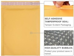 ANY SIZE KRAFT BUBBLE MAILERS SHIPPING MAILING PADDED BAGS ENVELOPES SELF SEAL