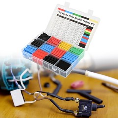 Assorted Heat Shrink Cable Wire Tubing Tube Sleeve Car Electrical Wrap 750PCS