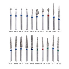 100pcs Fresas De Diamante FG Dental Para Pieza De Mano De Alta Velocidad Medio