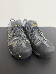 KEEN Utility Work Shoes Soft Toe Black Yellow Mens 9 EE Wide ASTM F2892-11