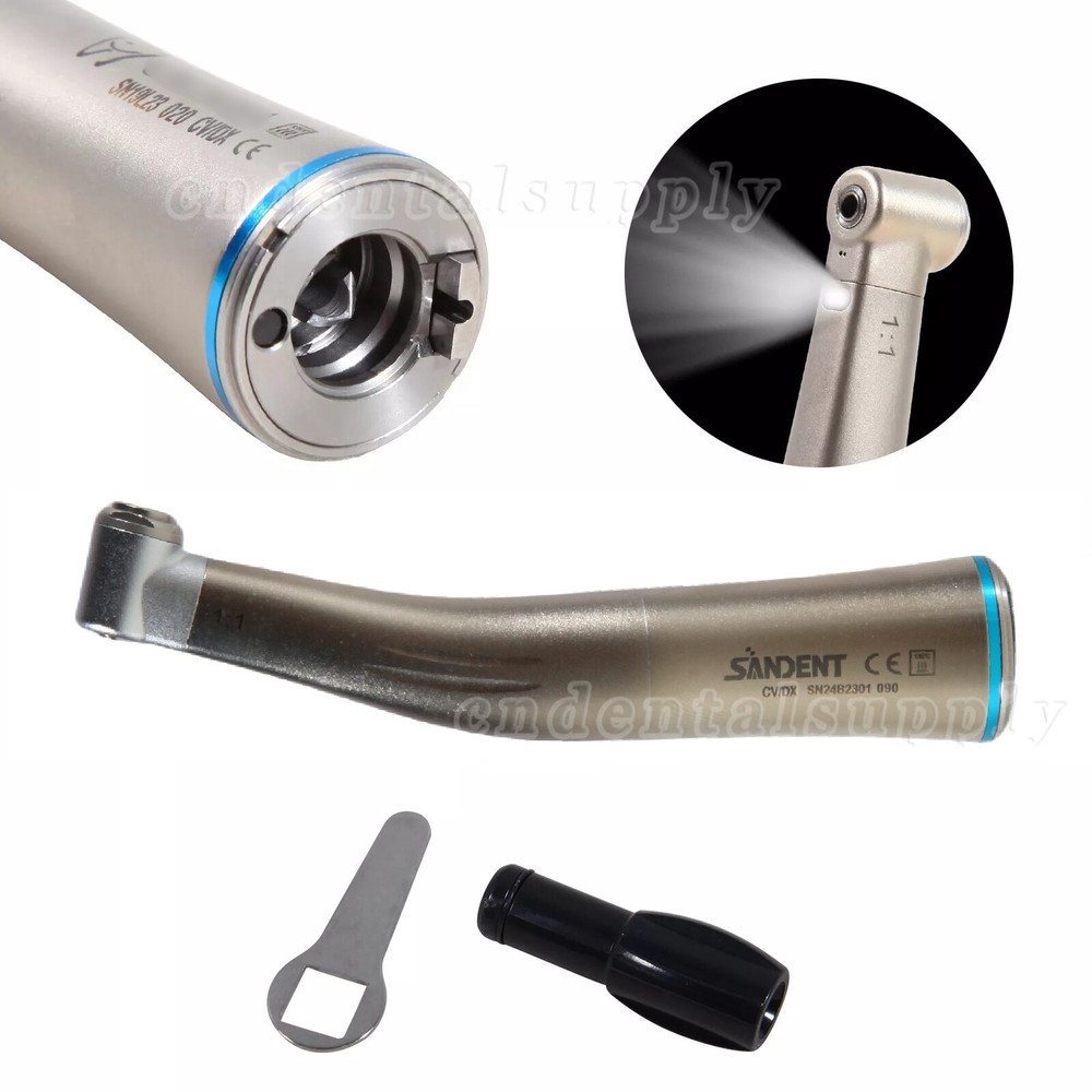 Dental 1:1 Fiber Optic Contra Angle Inner Handpiece fit NSK Ti Max Blue Ring