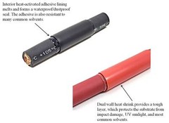 1 Lot (5 Feet) 3:1 Dual Wall Adhesive Glue Lined Marine Grade Heat Shrink Tubing