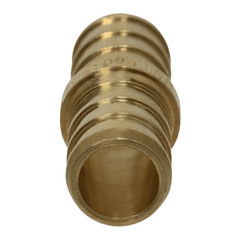 25 Pcs. 1/2″ Pex Coupling – Lead Free Brass, Half Inch Crimp Coupling 23-3-4=25