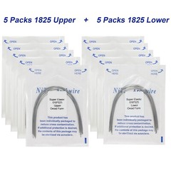 100Pcs Dental Orthodontic Arch Wire NiTi Stainless Steel Ovoid Round Rectangular