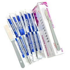 10 PK DISPOSABLE SCALPELS #22-SINGLE USE – DISSECTING, SURGICAL, DERMAPLANING