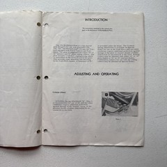 1967 International Harvester 194 Moldboard Plow Operators Manual