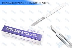 DISPOSABLE SCALPELS #10 TO #22 INDIVIDUALLY FOIL WRAPPED SINGLE USE DERMAPLANING