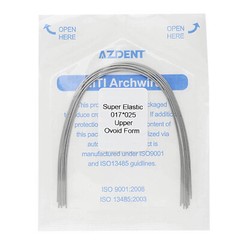 Dental Super Elastic Niti /Stainless Steel Rectangular Arch Wire Ovoid/Nature