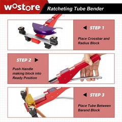 Heavy-Duty Tubing Bender Kit with Colorful Aluminum Heads – Precision & Ease