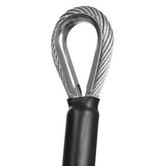 Climbing Lanyard Steel Wire Core Flipline Kit Outdoor Safety Rope 5/8in*12ft
