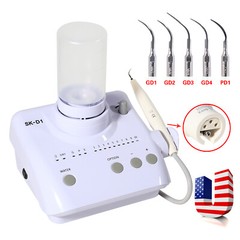 Dental Ultrasonic Scaler Machine 2 Bottles Handpiece Tips Fit DTE Satelec SK-D1