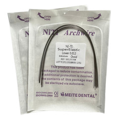 Dental Orthodontic Arch Wire Super Elastic Niti Round Rectangular Ovoid Form