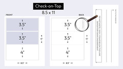 2500 High Security Blank Check Stock Paper – Check on Top – Gold Basketweave