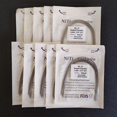 10pcs/Pack Dental Orthodontic Super Elastic Niti Arch Wire Rectangular Nature