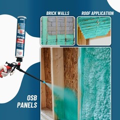 Spray Foam Insulation Kit (18 x 32.80 oz/930 gr – 480 Board feet), Self-Expandin