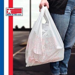 T-Shirt Carry-Out Bags, 11.5″ x 6.5″ x 22″ (1,000ct) Free Shipping