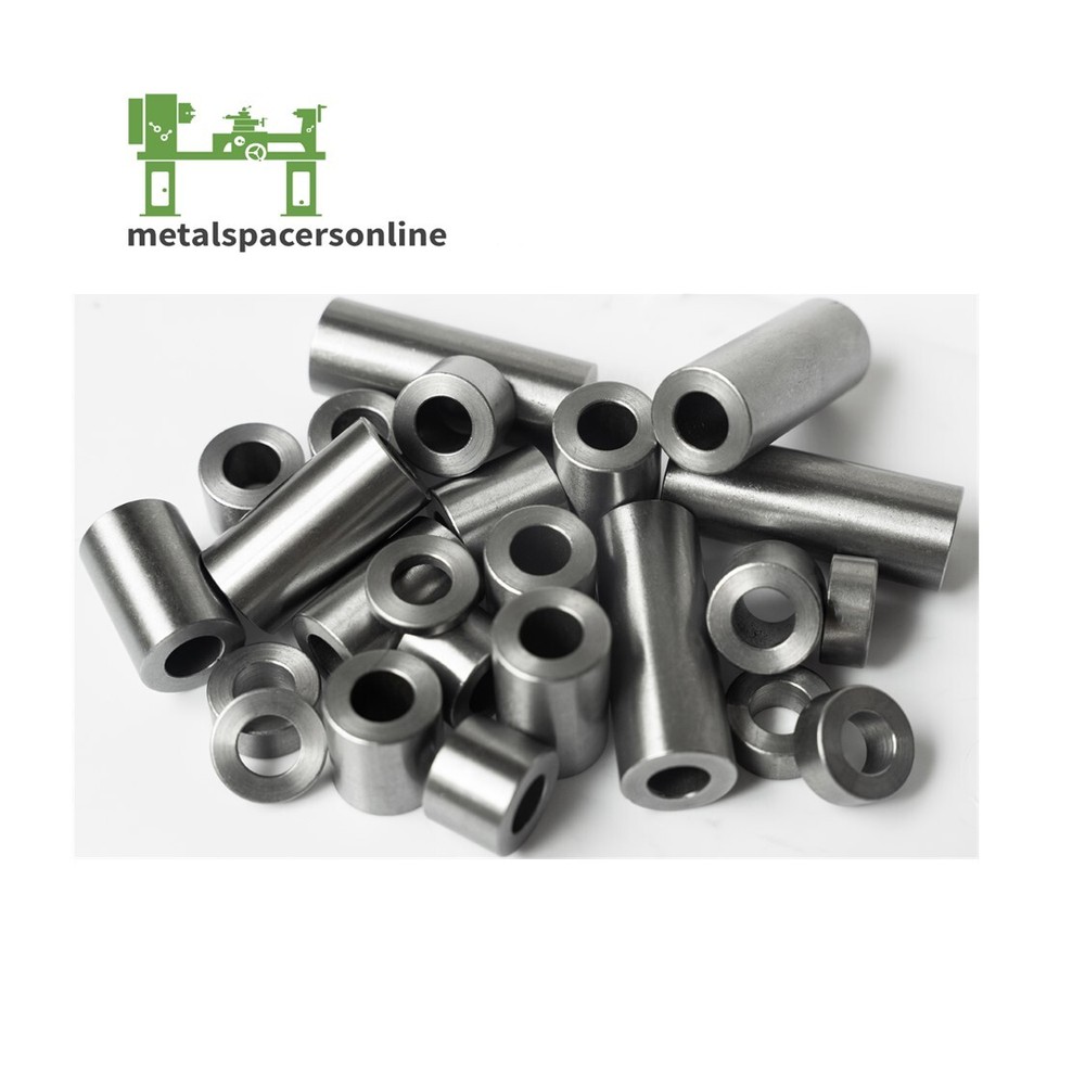 New Mild Steel Spacer Bushing 1/2″ OD x 5/16″ ID–Fits M8 or 5/16″ Bolts