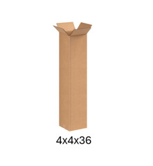 4″ x 4″ x 36″ CARDBOARD BOX – 200 lb – SINGLE BOX – BAT BOX