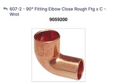 10 Pack NIBCO CP60721. 1 in. Wrot Copper 90 Degree Ftg x C Elbow 1”