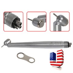 Dental 45 Degree Angle High Speed Handpiece Push Button Spray 4Hole 45° Turbine
