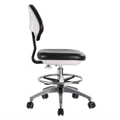 US Adjustable Stool Doctor Chair Hydraulic Rolling for Dental Massage Salon Spa