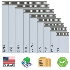 Poly Mailers Shipping Bags – 6×9 7.5×10.5 9×12 10×13 12×15.5 14×17 19×24 24×24