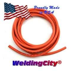WeldingCity® 2-AWG USA-made Heavy Duty Flexible EPDM Jacket Welding Cable Orange