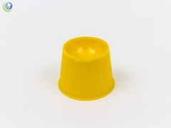 DENTAL DISPOSABLE PLASTIC DAPPEN DISH FOR ACRYLIC PROPHY 100 PCS YELLOW