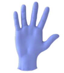 100 Count✔ Blue Nitrile Gloves, Size: Medium or Large or Xlarge