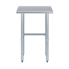 14″ X 24″ Stainless Steel Open Base Table | NSF Prep Metal Work Table