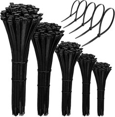 100 BLACK CABLE ZIP TIES Heavy Duty UV Resistant UL 4 6 8 10 12 15 18 24″ & 36″