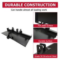 Skid steer 3 Point Attachment Adapter Skid Steer Trailer Hitch Front Loader Case
